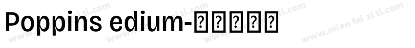 Poppins edium字体转换